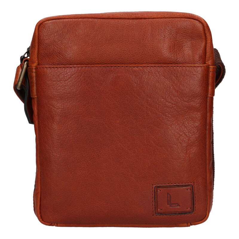 Lagen Pánska kožená crossbody taška 290602 COGNAC 66590155