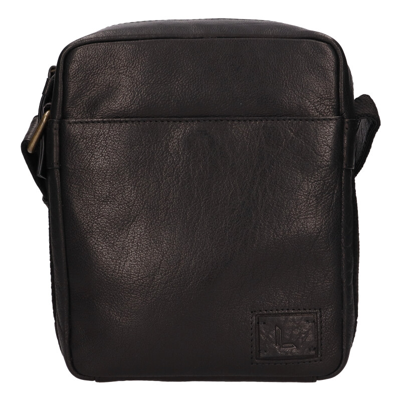Lagen Pánska kožená taška cez rameno 2290602 čierna 53954954