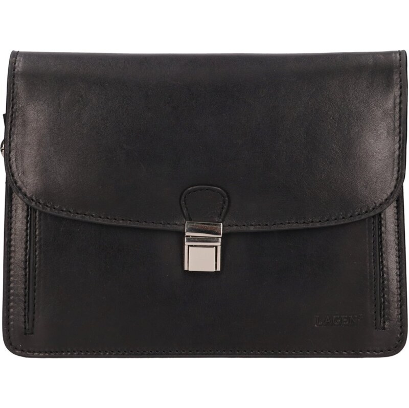 Lagen Pánska kožená etue (dokladovka) BLC-223/2596 čierna 53954951