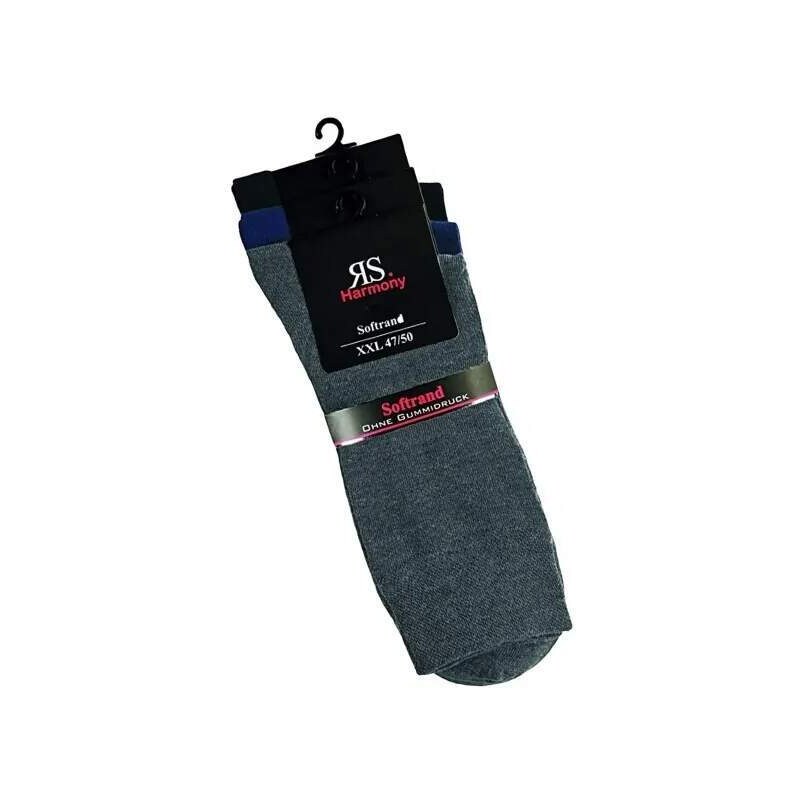 Pánske nadmerné bavlnené XXL ponožky RS Mix farieb 47-50 3 páry 26251726