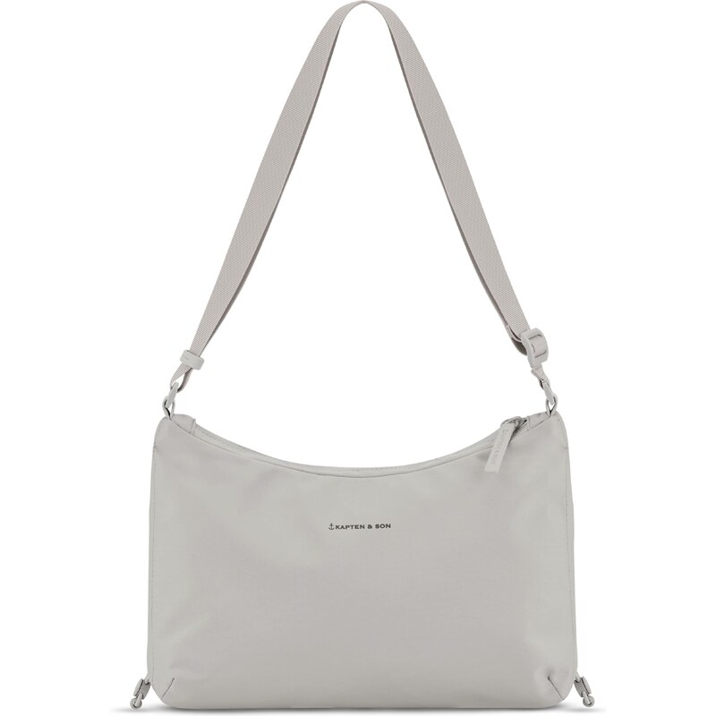 Kapten & Son Taška cez rameno Skara Small svetlosivá / čierna 54971486