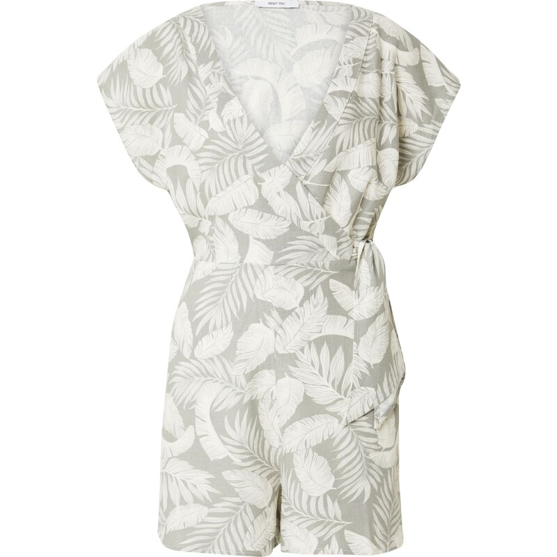 ABOUT YOU Overal Taria tyrkysová / biela 54378032