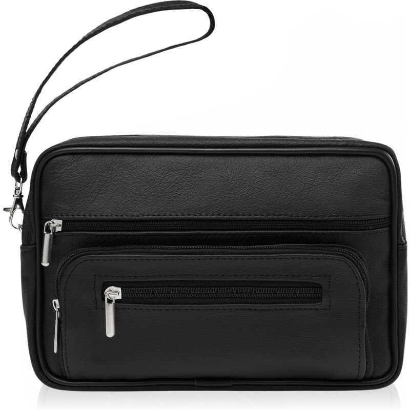 ABRUZZO Pánske kožené vrecko etue | čierna ABR-12 53936223
