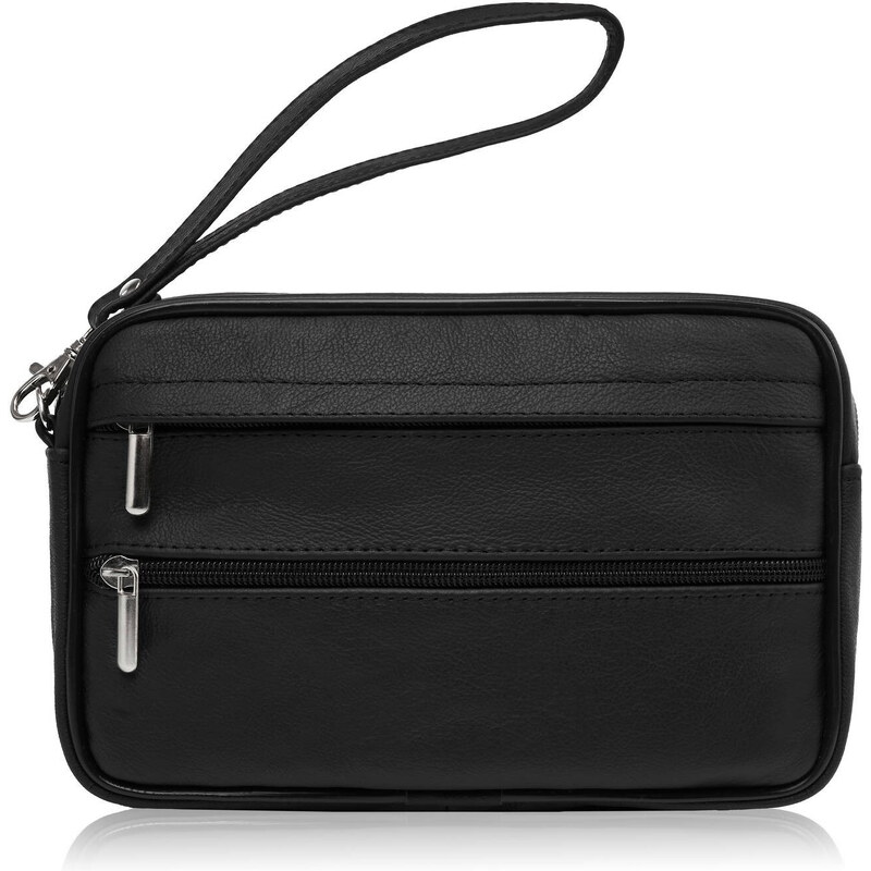 Abruzzo Pánska kožená taška z prírodnej kože | čierna ABR-15 53936224