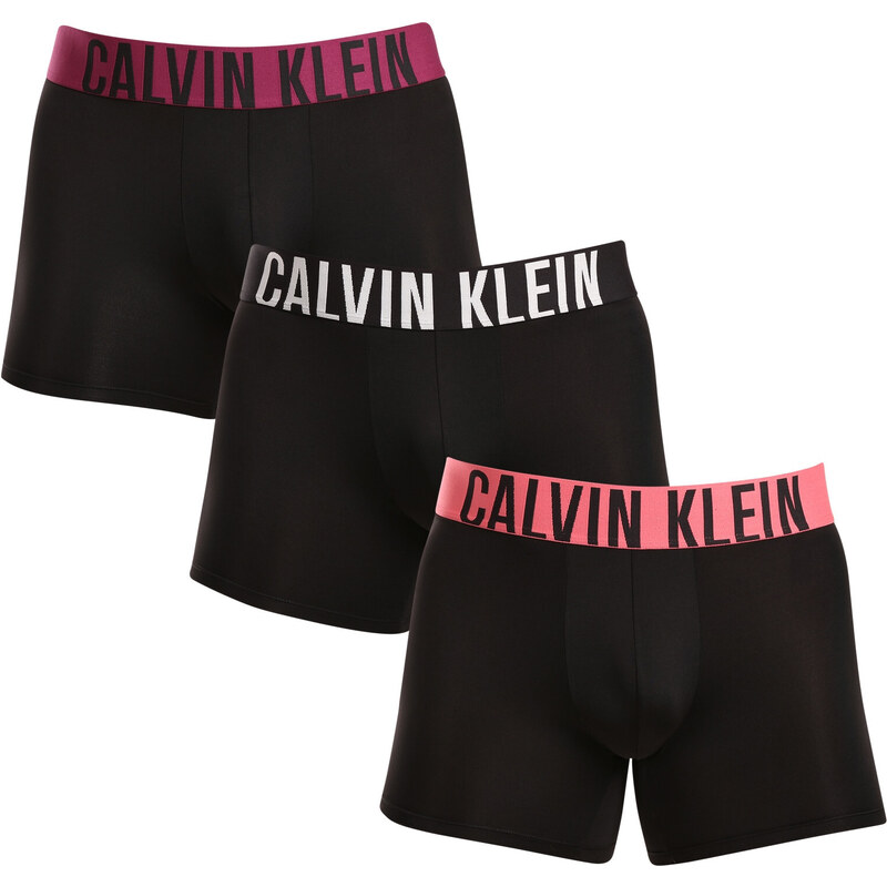 Poškodený obal - 3PACK pánske boxerky Calvin Klein čierne (NB3612A-MDL 68456358