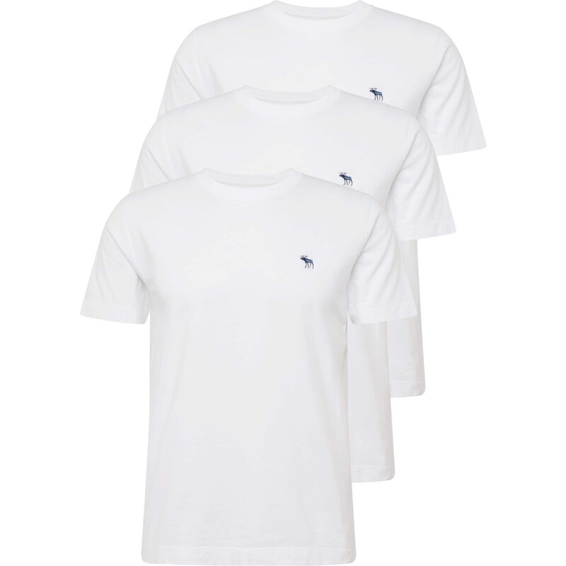 Abercrombie & Fitch Tričko modrá / biela 67392402