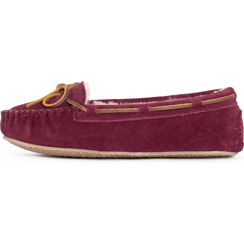 Minnetonka Papuče Cally tmavočervená 54231864