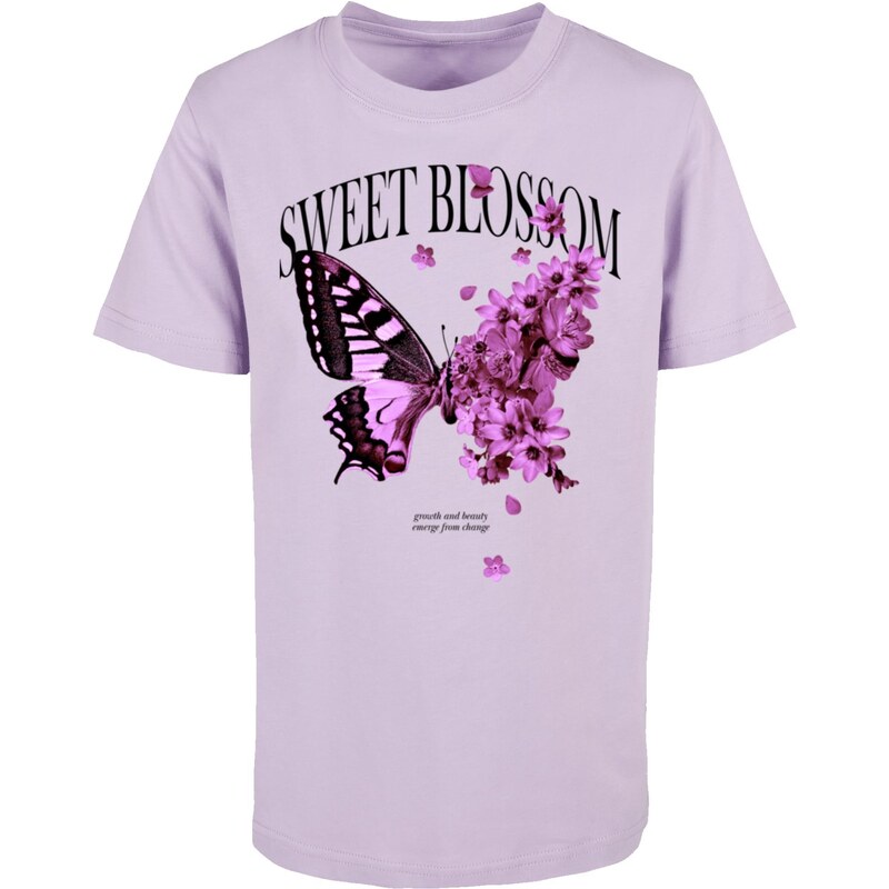 E-shop Mister Tee Sweet Blossom And Beauty Childrens T-Shirt Purple