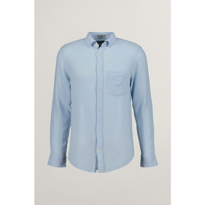 KOŠEĽA GANT REG COTTON LINEN TEXTURE SHIRT FRESH BLUE 54030402