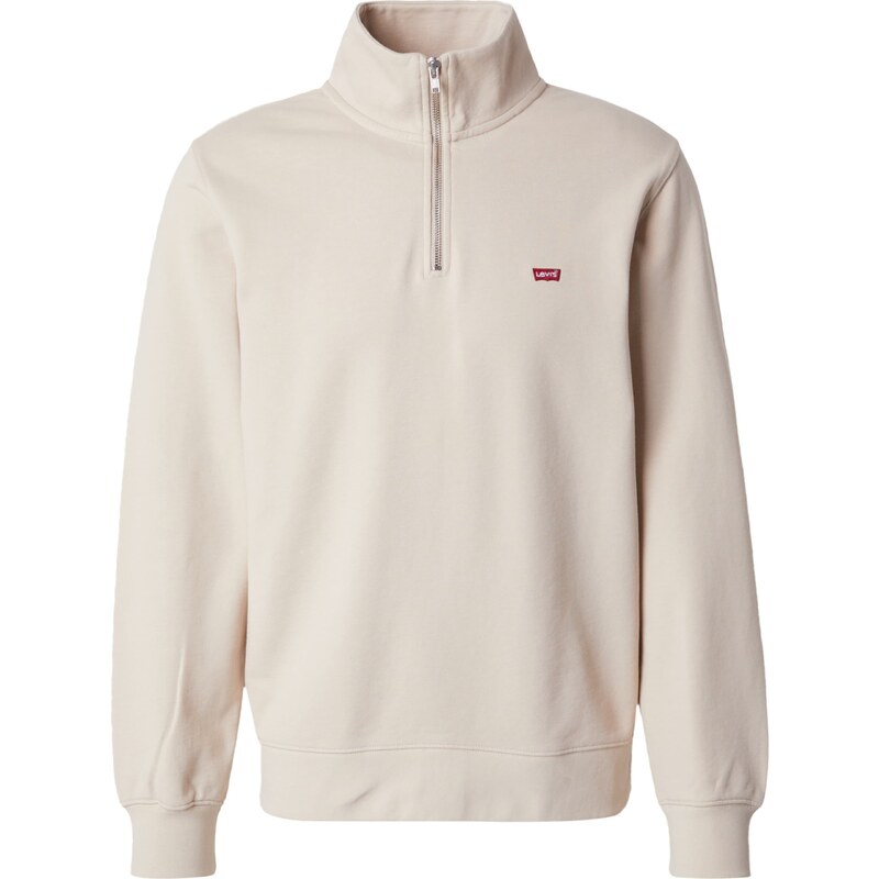 LEVIS Mikina Original Housemark Quarter-Zip Pullover krémová 54348233