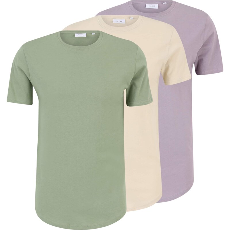 Only & Sons Tričko onsMATT nebielená / kiwi / orgovánová 54031695