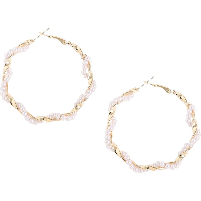 SOHI Náušnice Medha zlatá / biela 54353642