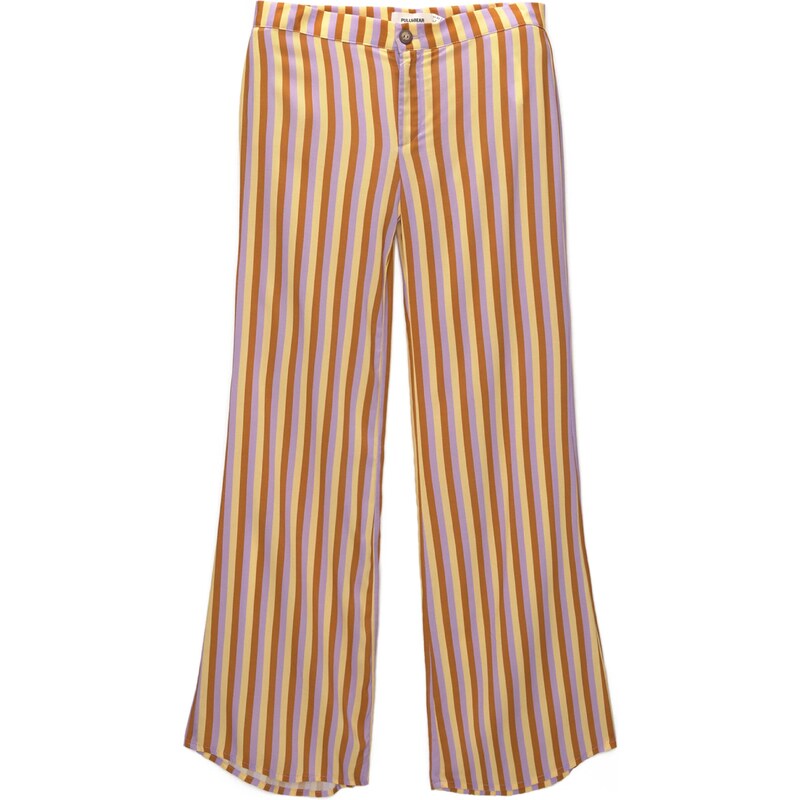 Pull&Bear Nohavice béžová / karamelová / levanduľová 54378994
