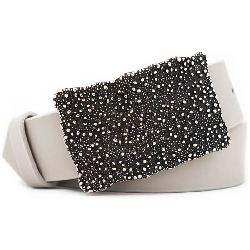 Dámsky kožený opasok svetlosivý (KDP71) 54036910