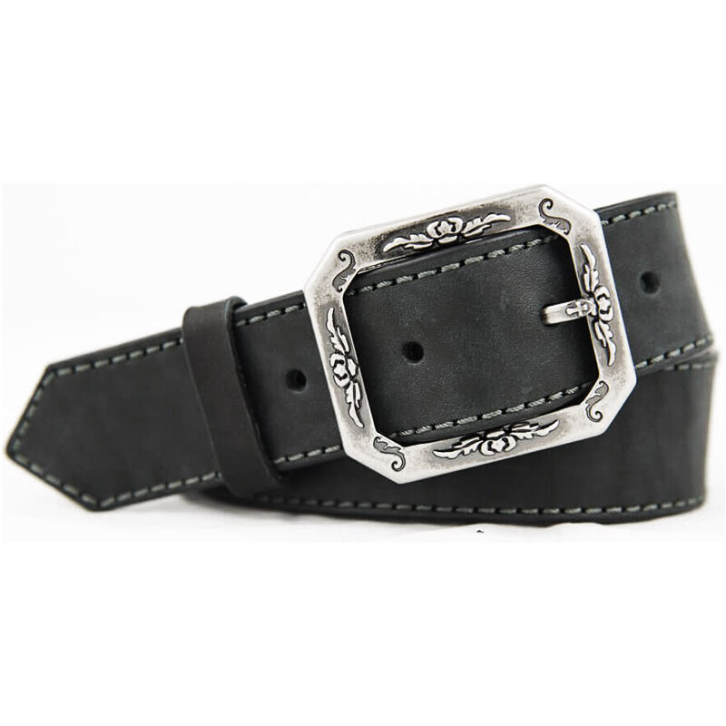 Čierny dámsky kožený opasok (KDP63) 54036915