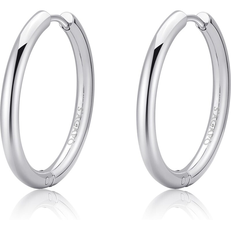 SAgapõ Nadčasové kruhové náušnice z ocele Chunky SHK71 66589204