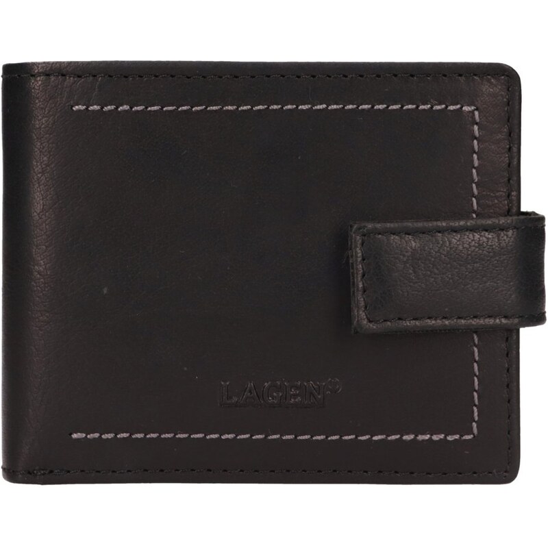 Lagen Pánska kožená peňaženka BLC-25694 čierna 54070017