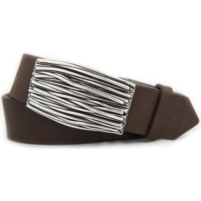 Dámsky kožený opasok hnedý (KDP90) 54074167