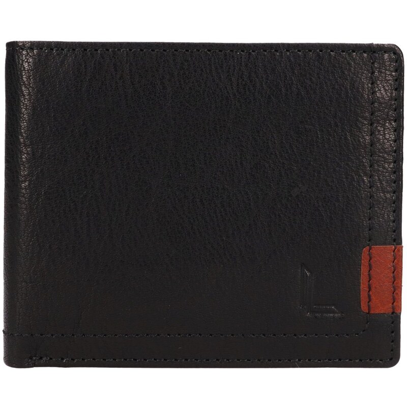 Lagen Pánska kožená peňaženka 2BX001Z čierna 54094186