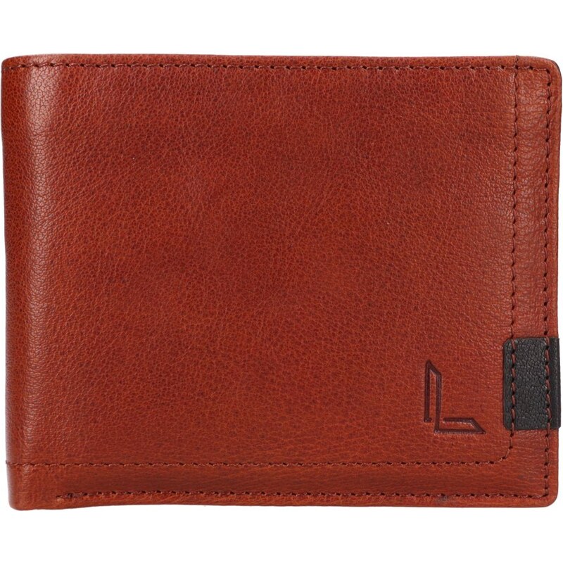 Lagen Pánska kožená peňaženka 2BX003Z hnedá cognac 54094183