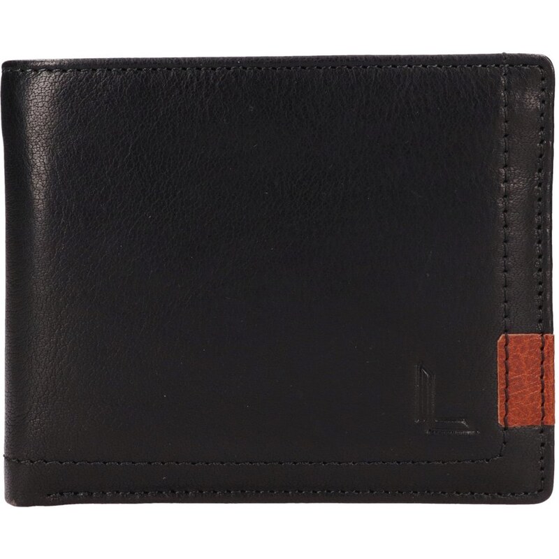 Lagen Pánska kožená peňaženka 2BX003Z čierna 54094184