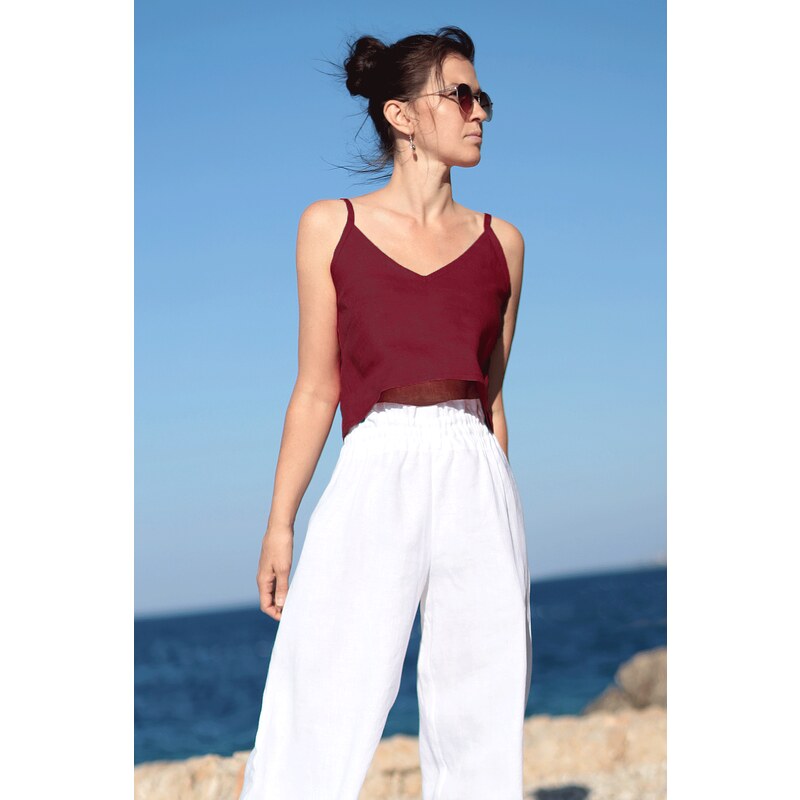 Autorské tielko Lotika zo 100% lanu 54101717