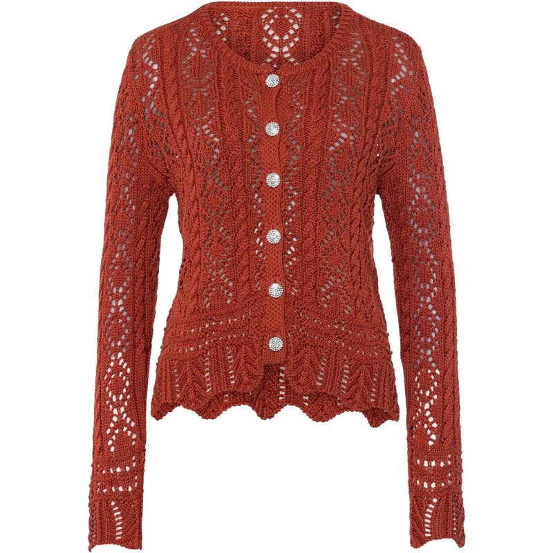 heine Kardigán hrdzavo červená 54373281