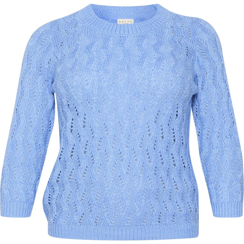 KAFFE CURVE Sveter Lana modrá 54357902