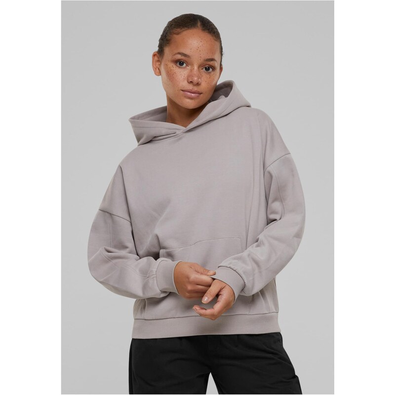 Urban Classics Womens Organic Oversized Hoodie - Grey 64780992