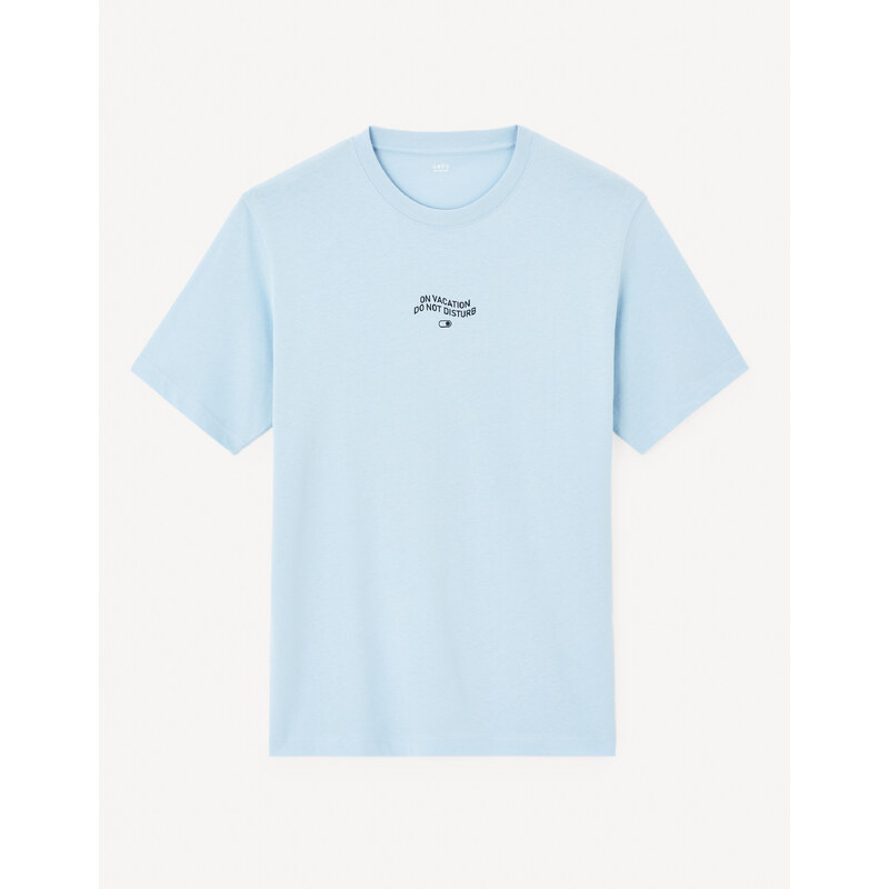 Celio Cotton T-shirt Jeword - Mens 54348383