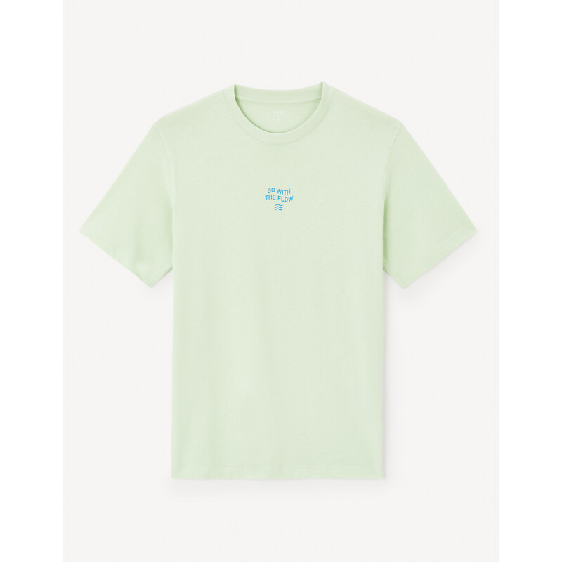 Celio Cotton T-shirt Jeword - Mens 54348392