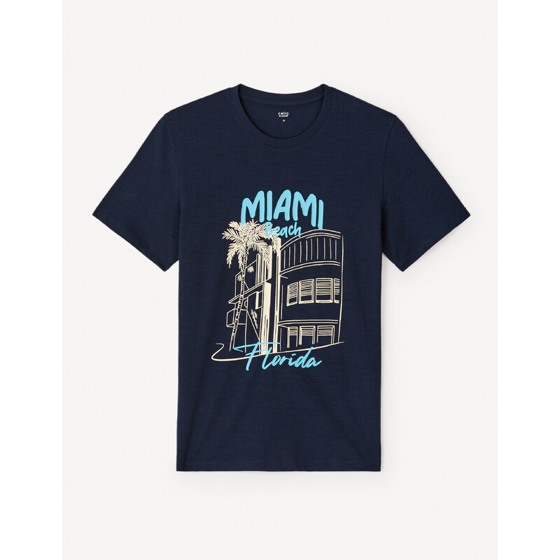 Celio Cotton T-shirt Jeflorid - Mens 54348406