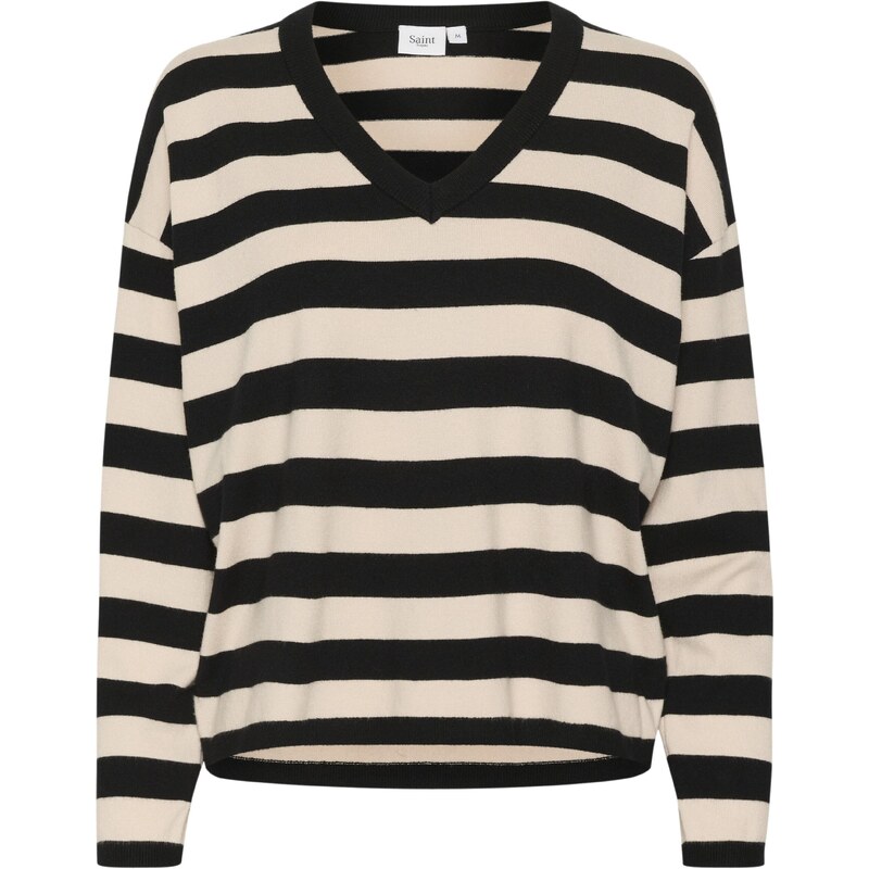SAINT TROPEZ Sveter Fikam béžová / čierna 54357882