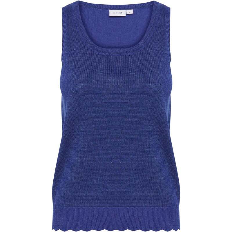 SAINT TROPEZ Vyšívaný top Mila modrofialová / tmavofialová 54360040