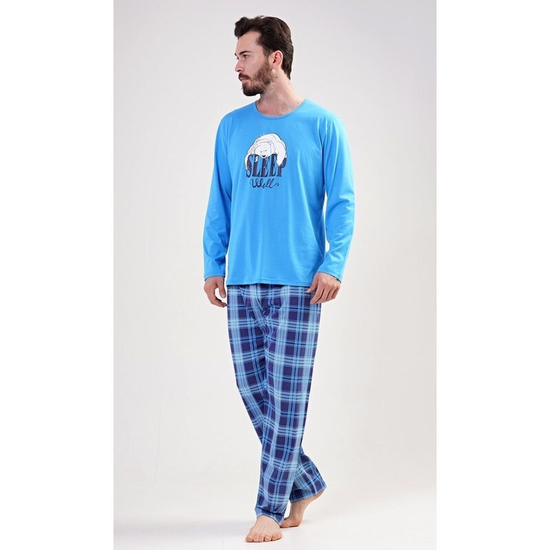 Modré pánske pyžamo Sleep well 49947897