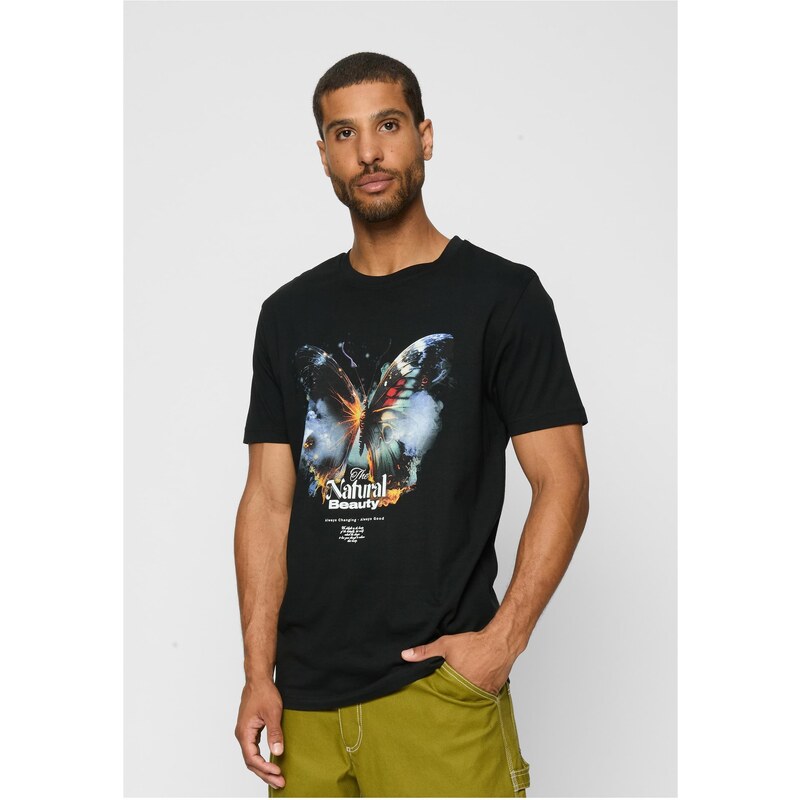 Mister Tee Black Natural Beauty Butterfly T-Shirt 51094367