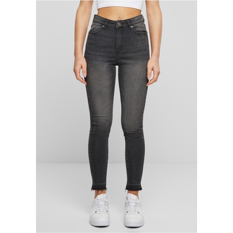 Urban Classics Womens Skinny Fit Jeans Black/Washed 54144875