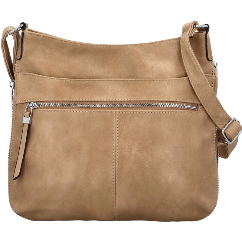 Dámska crossbody kabelka tmavo béžová - Firenze Grete béžová 54156550
