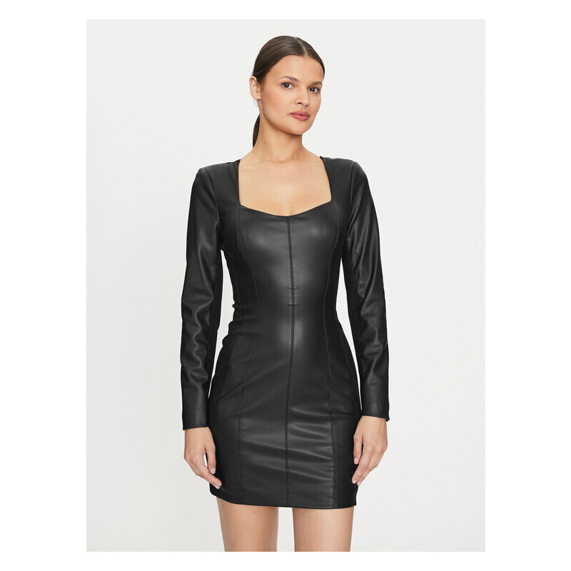 Šaty z imitácie kože Guess 54147794