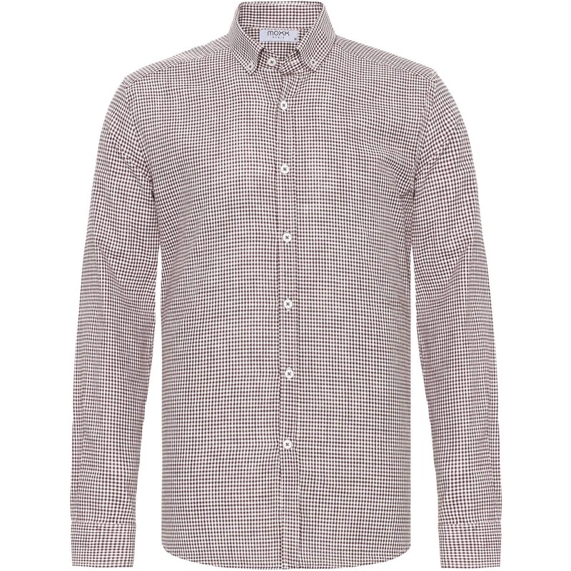 Moxx Paris Košeľa tmavohnedá / biela 54338067