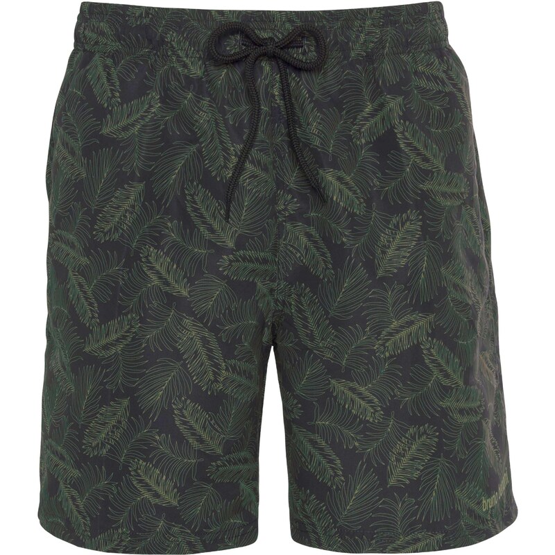 Bruno Banani Plavecké šortky kaki / jedľová / čierna 54375099