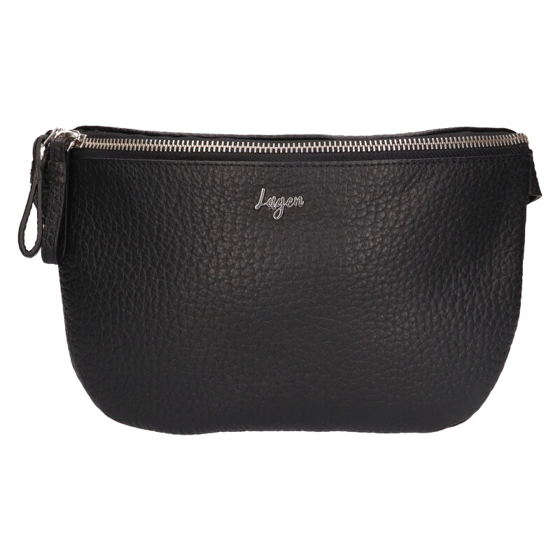 Lagen Kožená ľadvinka WB-203 čierna 54161424