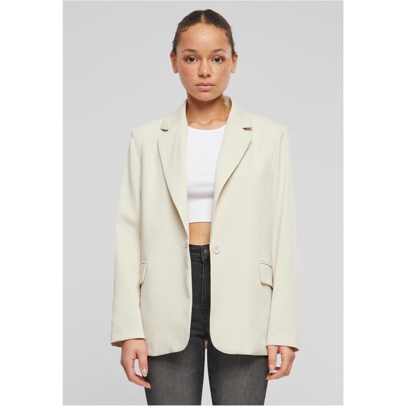 Urban Classics Womens Basic Blazer Cream 54161767
