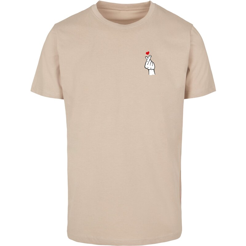 Mister Tee Mens T-shirt Love Sign Tee 2.0 beige 64690297