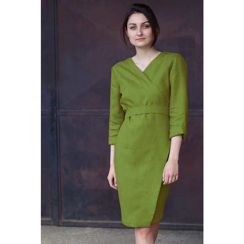 Zavinovacie šaty Lotika 100% lan Excellent quality 61221320