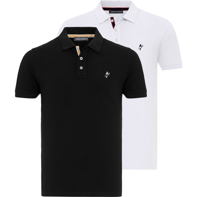 Jacey Quinn Tričko čierna / biela 54380947