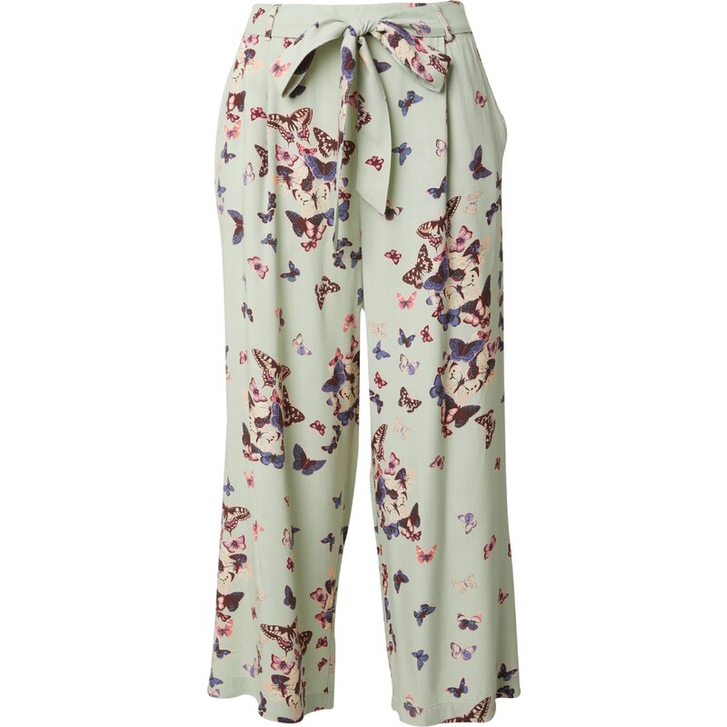 ONLY Plisované nohavice ONLELISABETH indigo / čokoládová / pastelovo 54381027