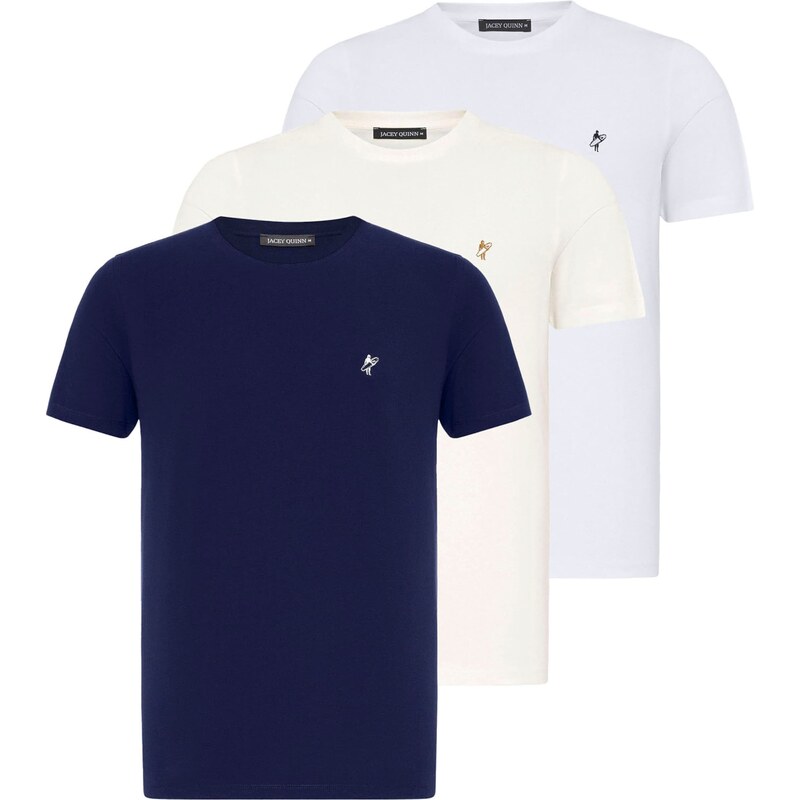 Jacey Quinn Tričko krémová / námornícka modrá / červená / biela 54381349