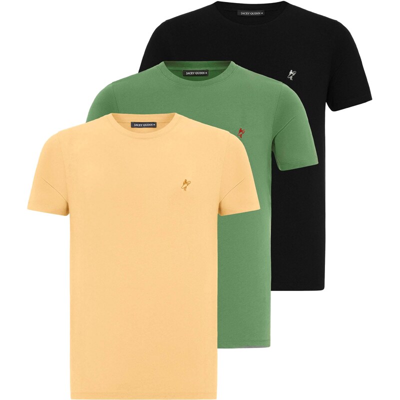 Jacey Quinn Tričko žltá / zelená / červená / čierna / biela 54381386