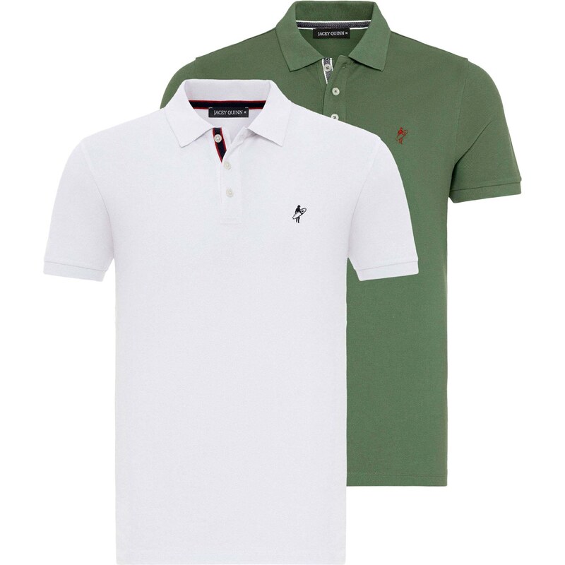 Jacey Quinn Tričko svetlozelená / biela 54381405